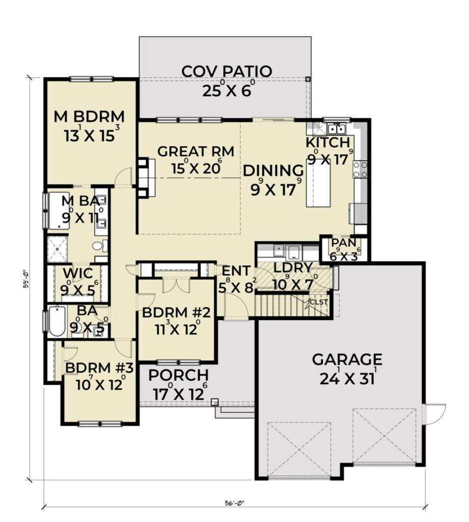 3 Bed 2 Bath 2034 Sqft Modular Home Model # 25879 - Modular Home Direct